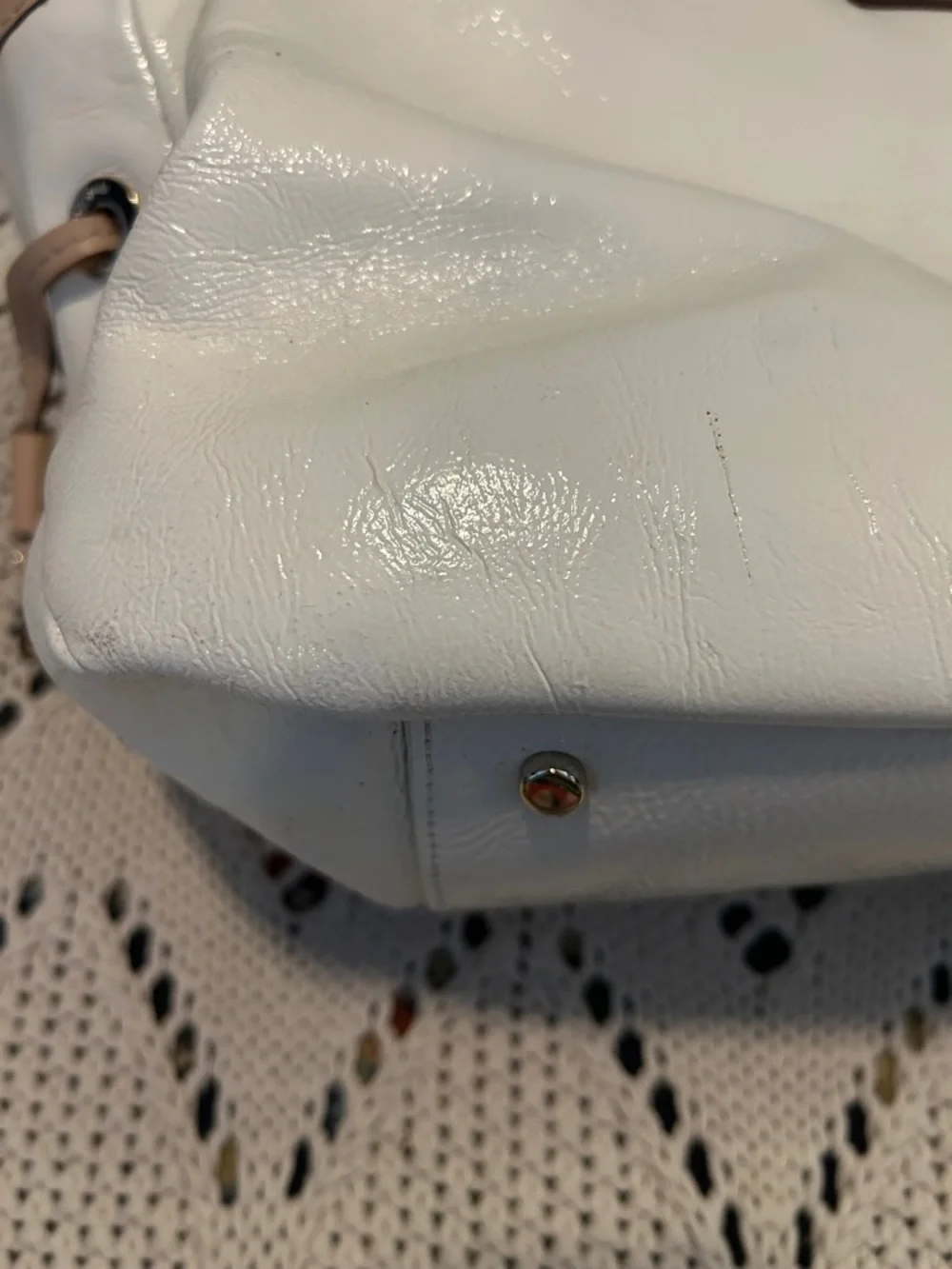 Kate Spade Cream Leather Satchel